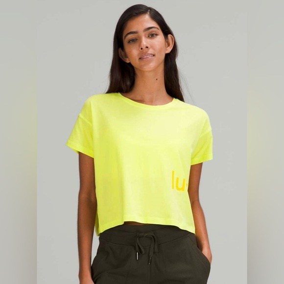 lululemon athletica Tops - Lululemon Cates T-Shirt - Electric Lemon - Size 10